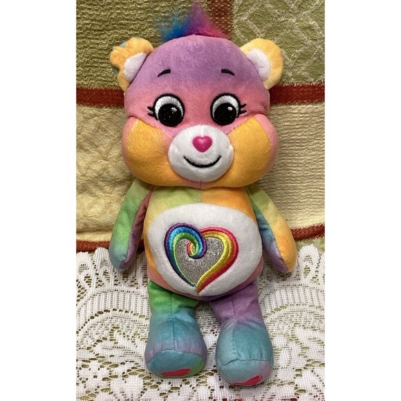 Care Bear Lot 9 inch Bean Bag Plush Togetherness Bear Cheer Funshine Rainbow - Picture 4 of 9